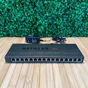 Netgear ProSafe Plus FS116E 16 Port 10/100 Fast Ethernet Switch with AC Adapter